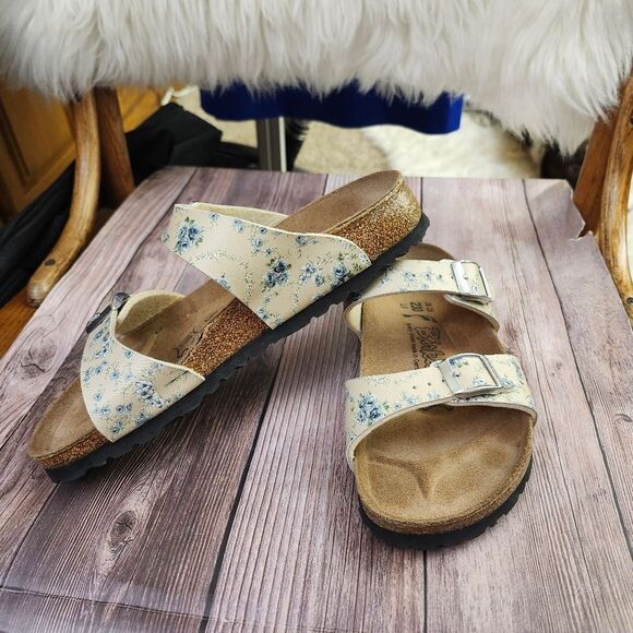 Birki's By Birkenstock Floral Slip-on Sandals Sz 5 - Picture 11 of 11